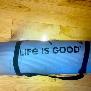 Preowned Never Used Life is Good Thick Yoga Mat